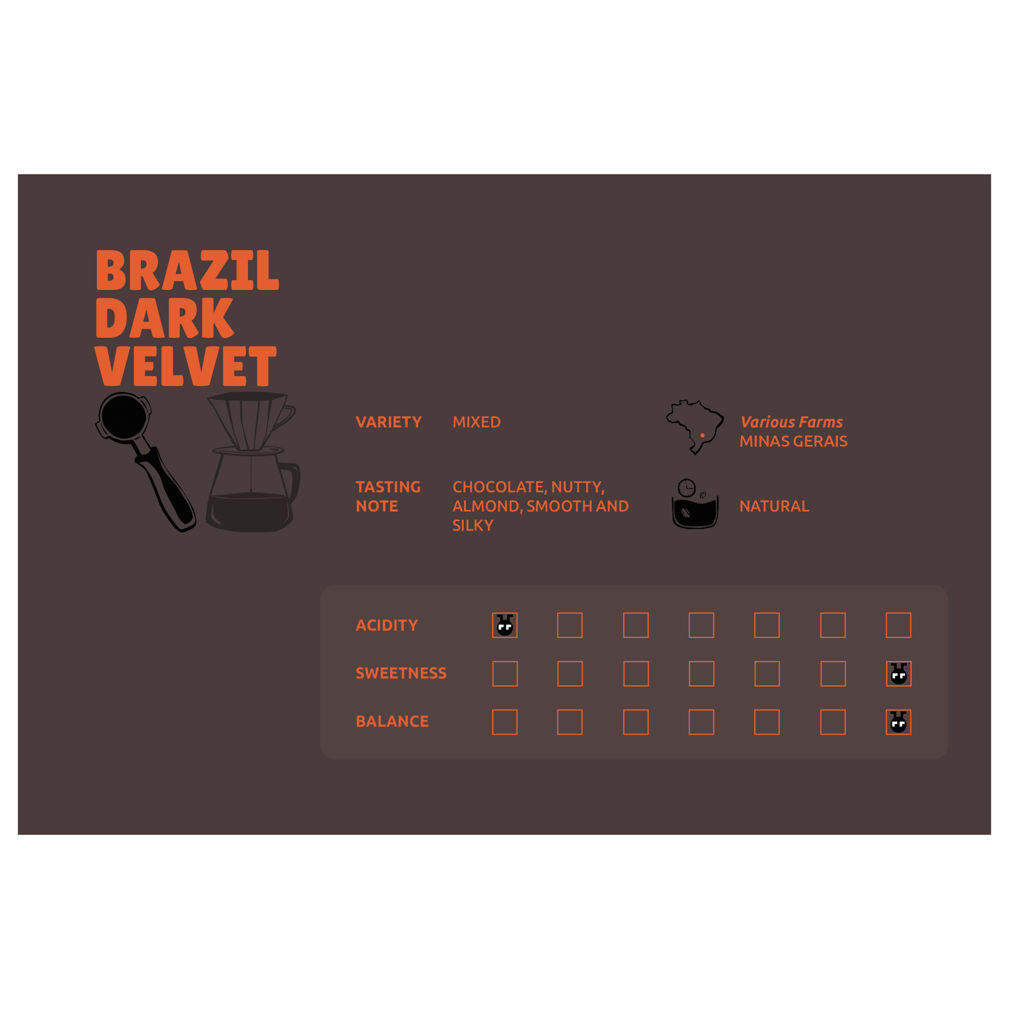 BRAZIL DARK VELVET ESPRESSO COFFEE