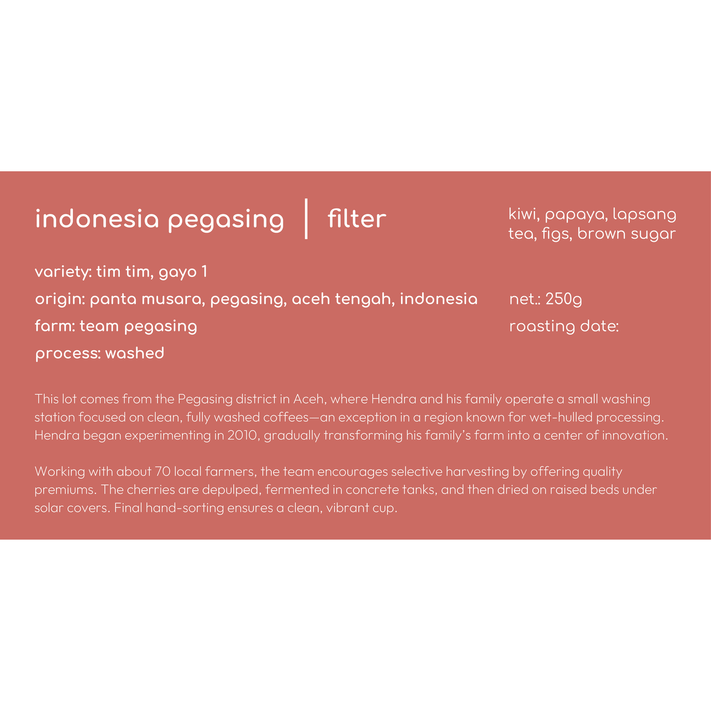 INDONESIA PEGASING FILTER COFFEE