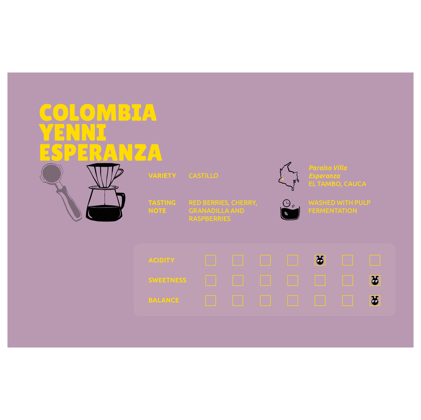 COLOMBIA YENNI ESPERANZA FILTER COFFEE