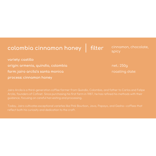 KOLUMBIEN CINNAMON HONEY FILTERKAFFEE (NEU)