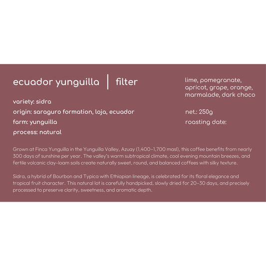 Ecuador Yunguilla natual (NEW)