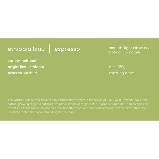 ETHIOPIA LIMU ESPRESSO COFFEE