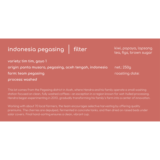 INDONESIA PEGASING FILTER COFFEE